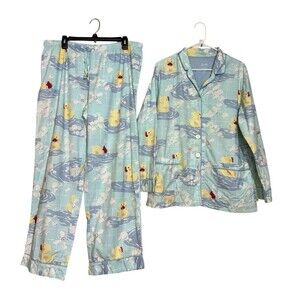 Nick & Nora Women Pajama Set Rubber Ducky XL